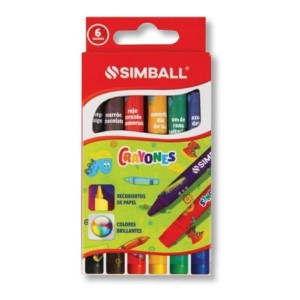 Crayones Simball x 6 colores